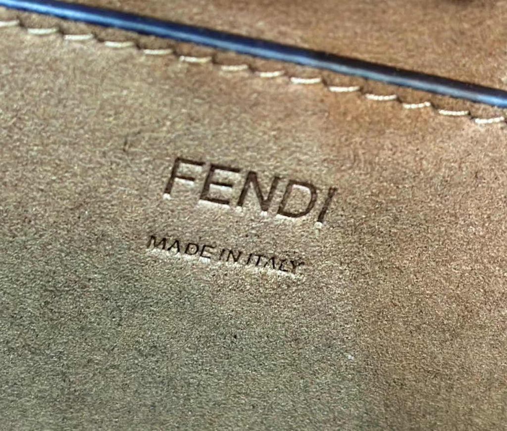 Fendi Sunshine Small Bag 8BH394 Brown FF leather