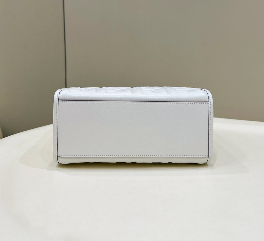 Fendi Sunshine Small Bag White leather shopper 8BH394