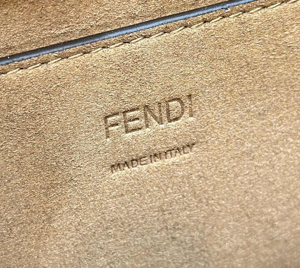 Fendi Sunshine Small Bag Brown FF leather 8BH394