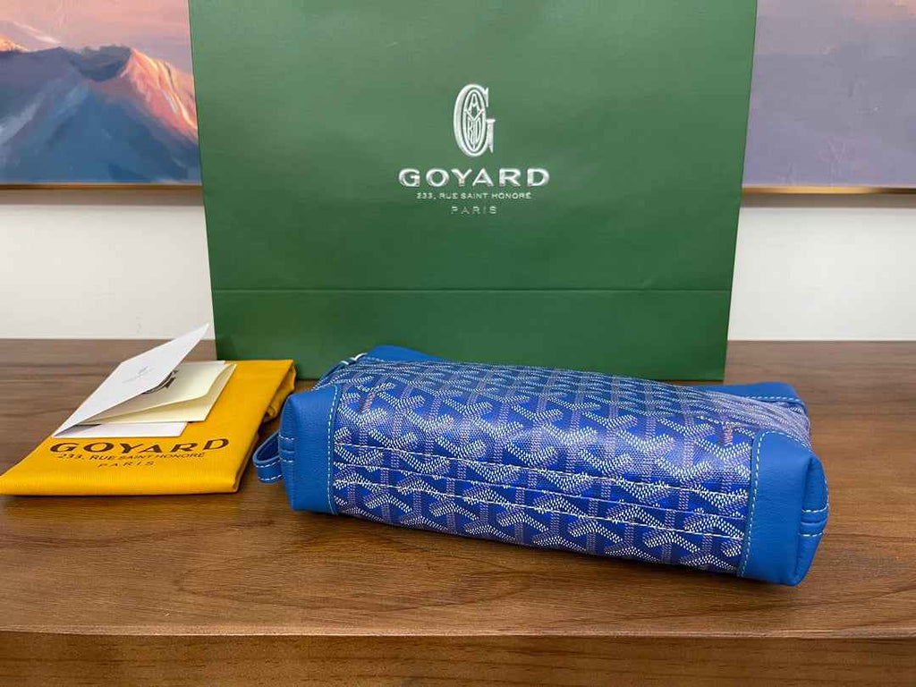 Goyard Conti Pouch Goyardine Canvas Calfskin GY028591 Blue
