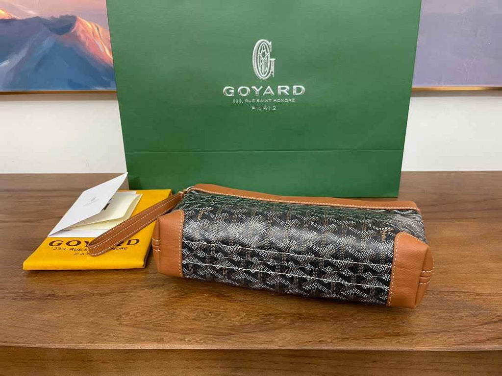 Goyard Conti Pouch Goyardine Canvas Calfskin GY028591 Tan