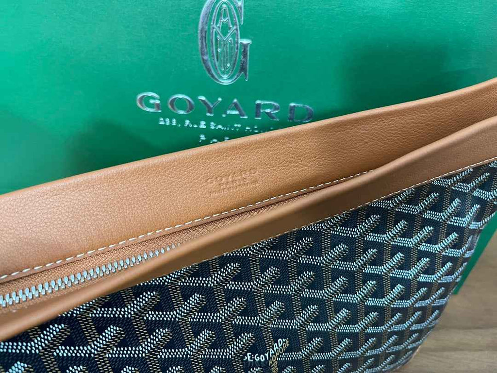 Goyard Conti Pouch Goyardine Canvas Calfskin GY028591 Tan