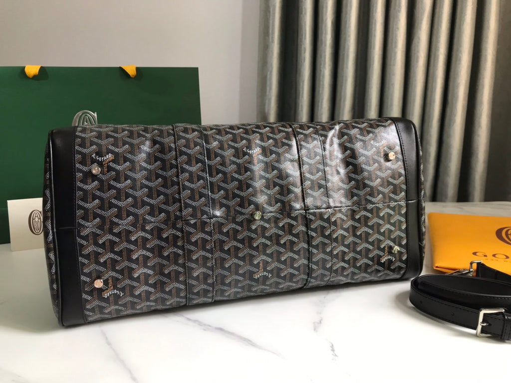 Goyard Croisiere 50 Travel Bag GY020292 Black white