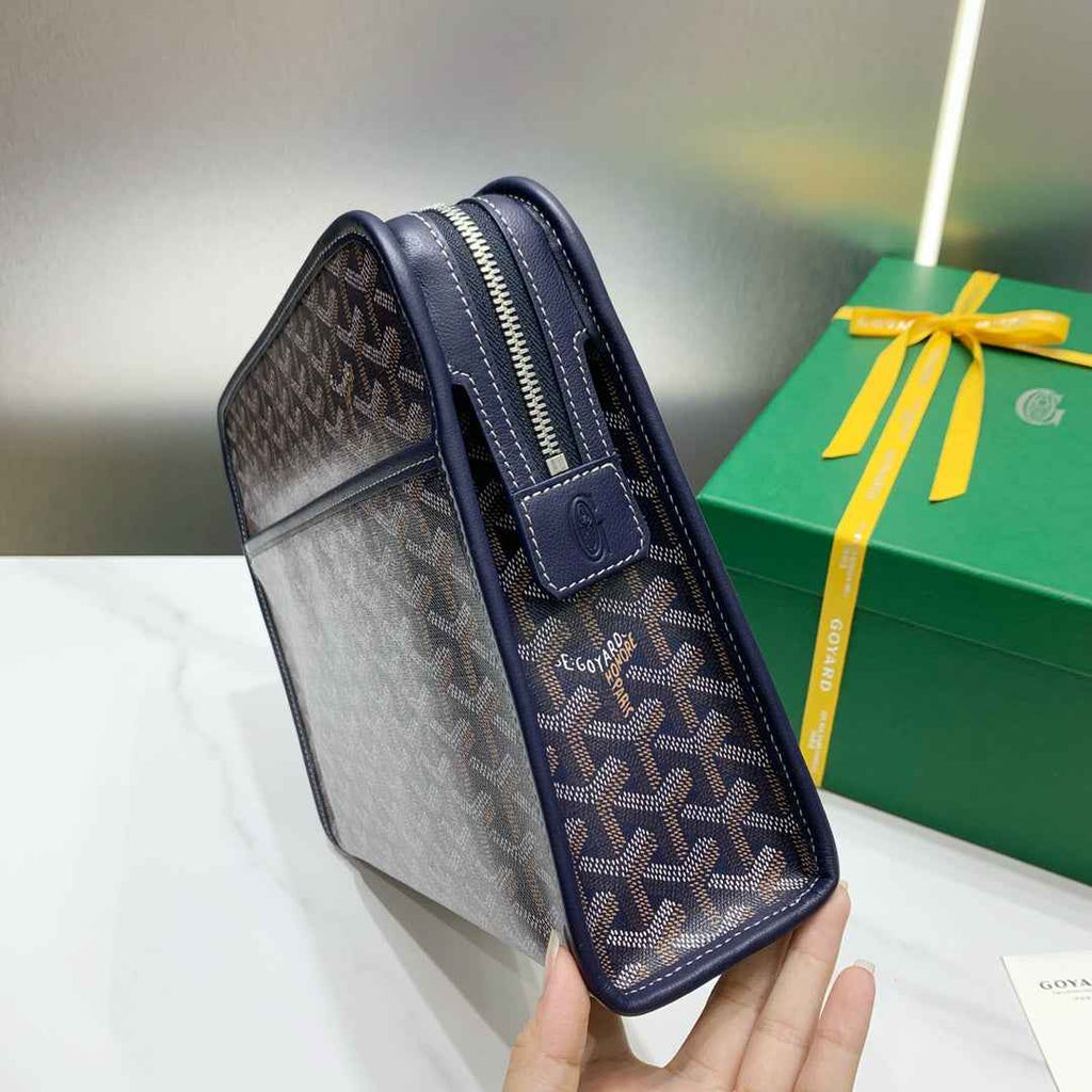 Goyard Jouvence GM Toilet Bag GY020208 Navy Blue