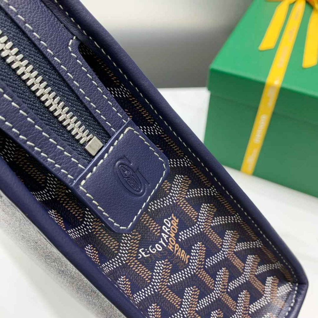Goyard Jouvence GM Toilet Bag GY020208 Navy Blue