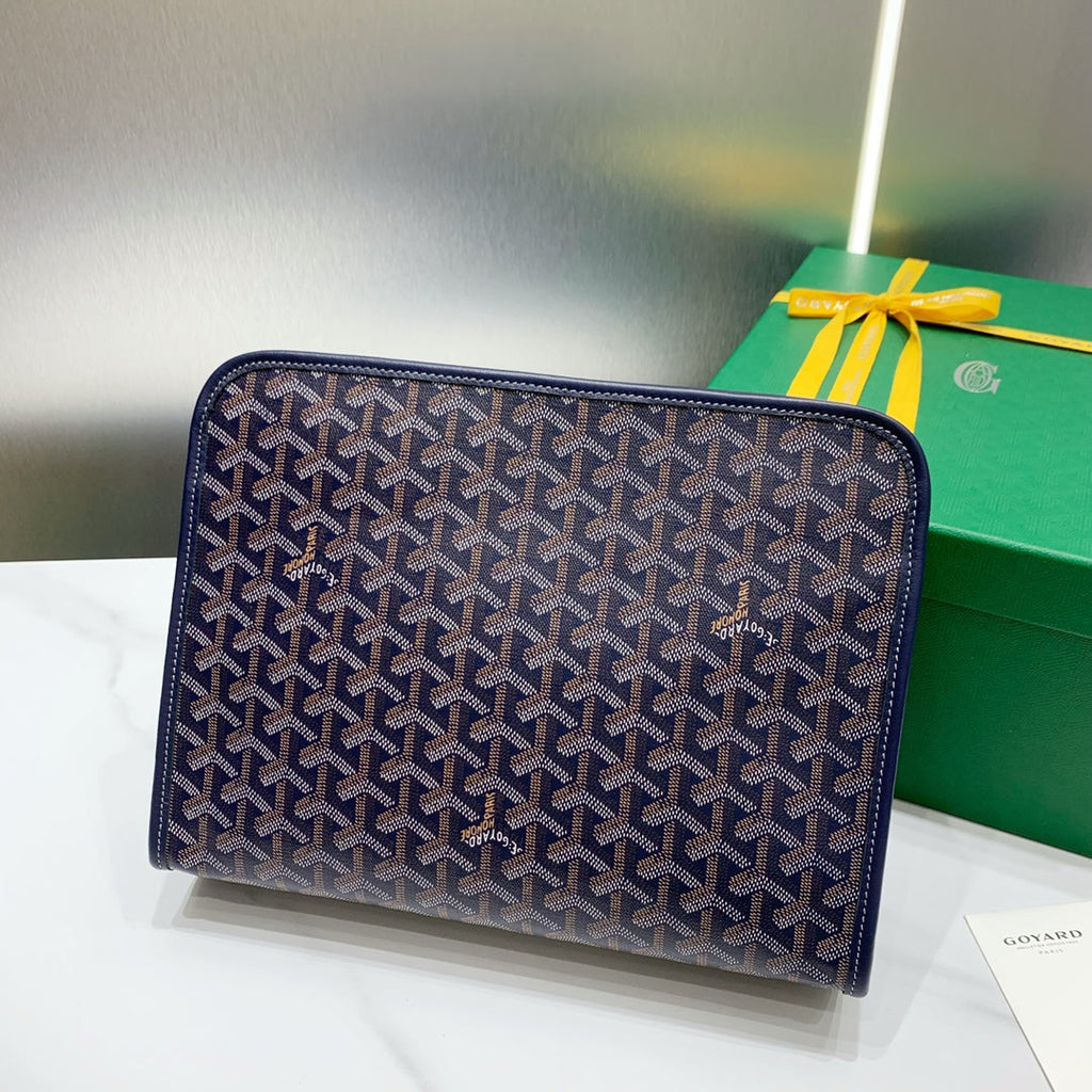 Goyard Jouvence GM Toilet Bag GY020208 Navy Blue