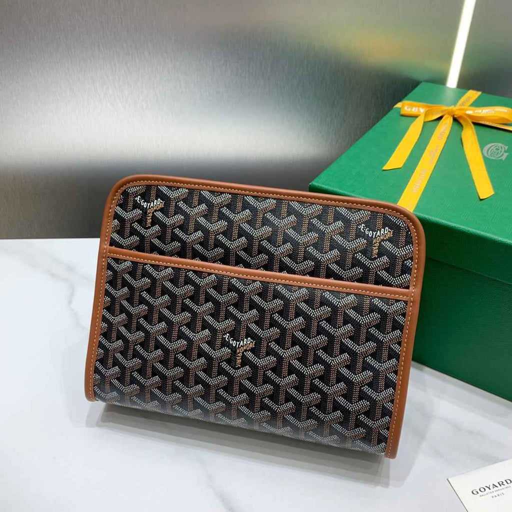 Goyard Jouvence MM Toilet Bag GY020207 Tan