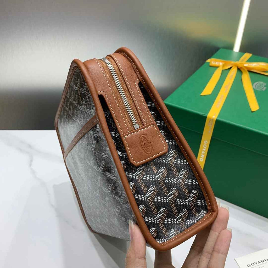 Goyard Jouvence MM Toilet Bag GY020207 Tan