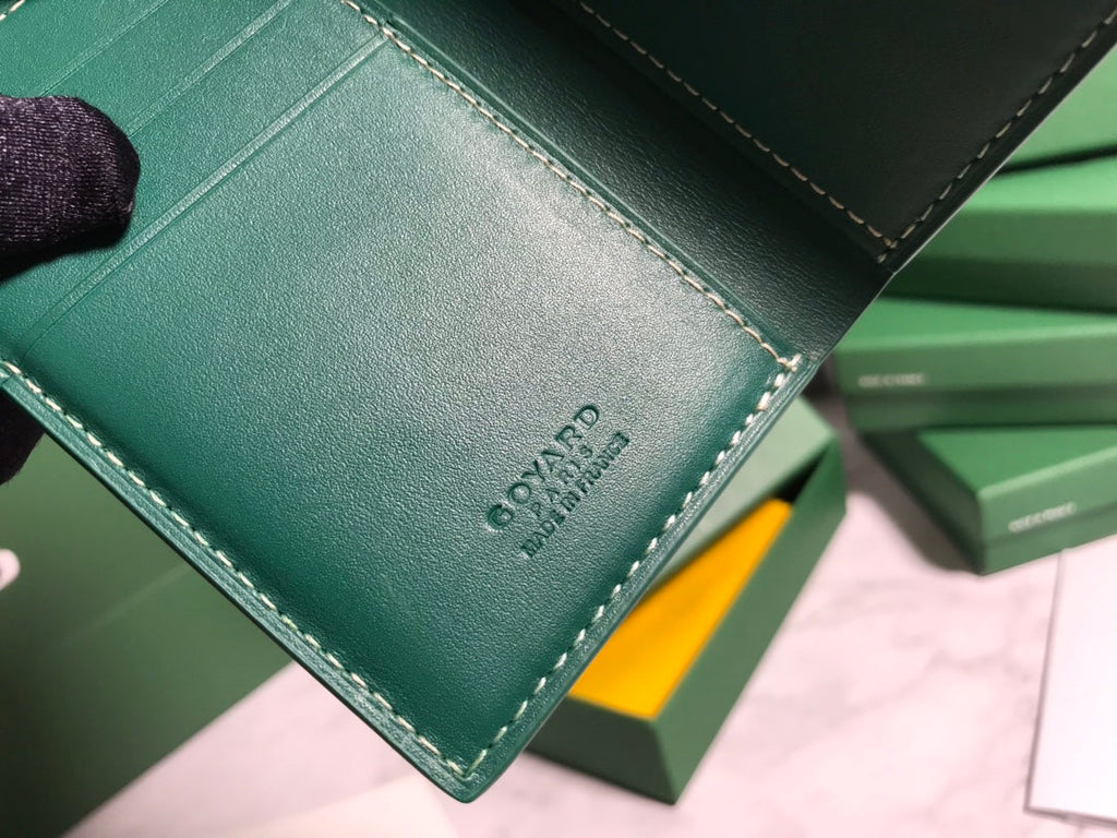 Goyard Saint-Pierre Card Wallet 5052 Calfskin Green