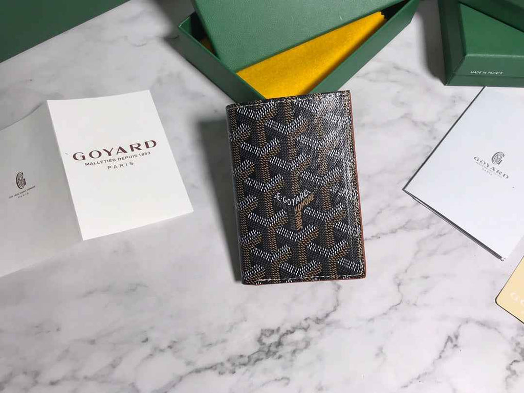 Goyard Saint-Pierre Card Wallet 5052 Calfskin Brown