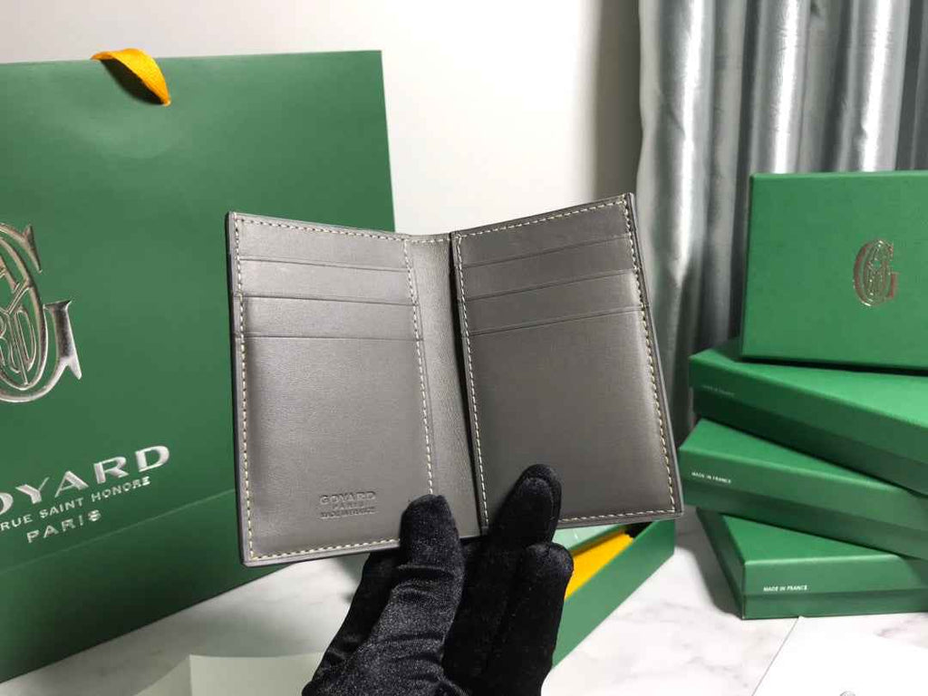 Goyard Saint-Pierre Card Wallet 5052 Calfskin Gray