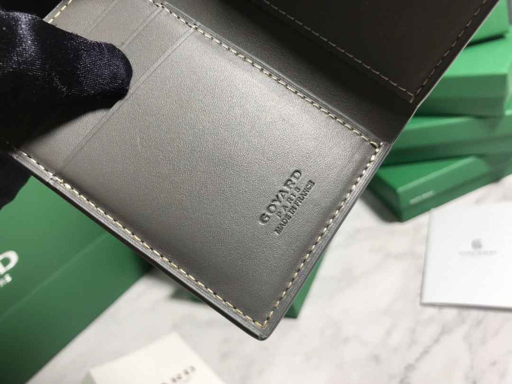 Goyard Saint-Pierre Card Wallet 5052 Calfskin Gray