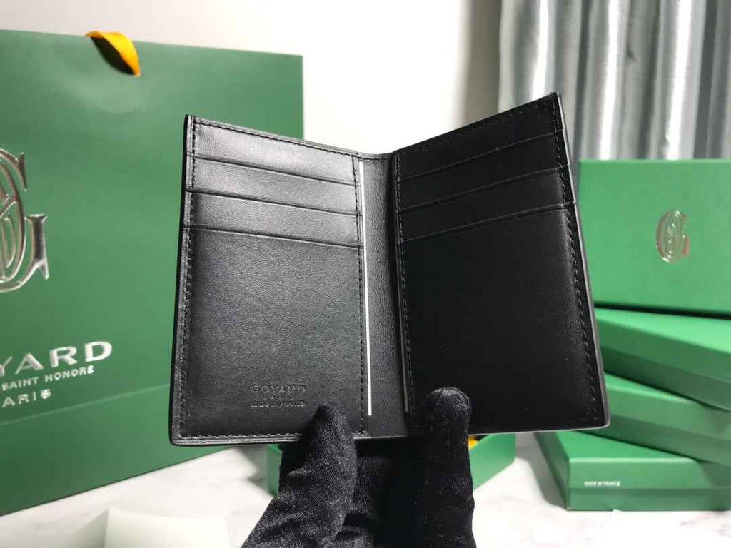 Goyard Saint-Pierre Card Wallet 5052 Calfskin Black