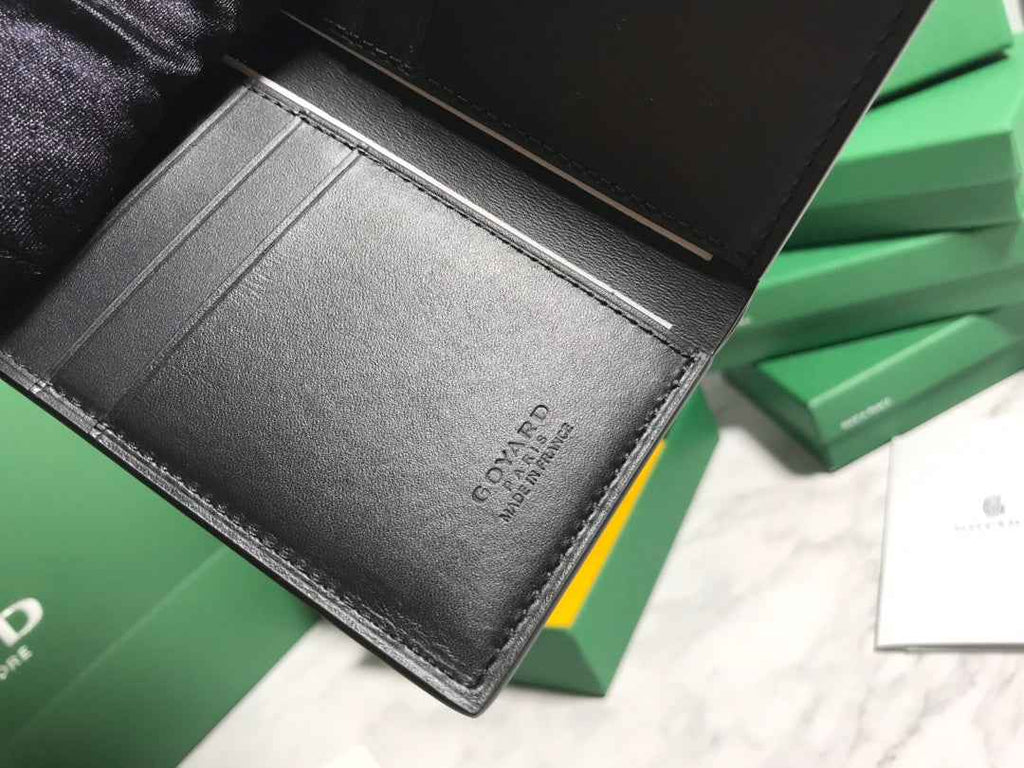 Goyard Saint-Pierre Card Wallet 5052 Calfskin Black