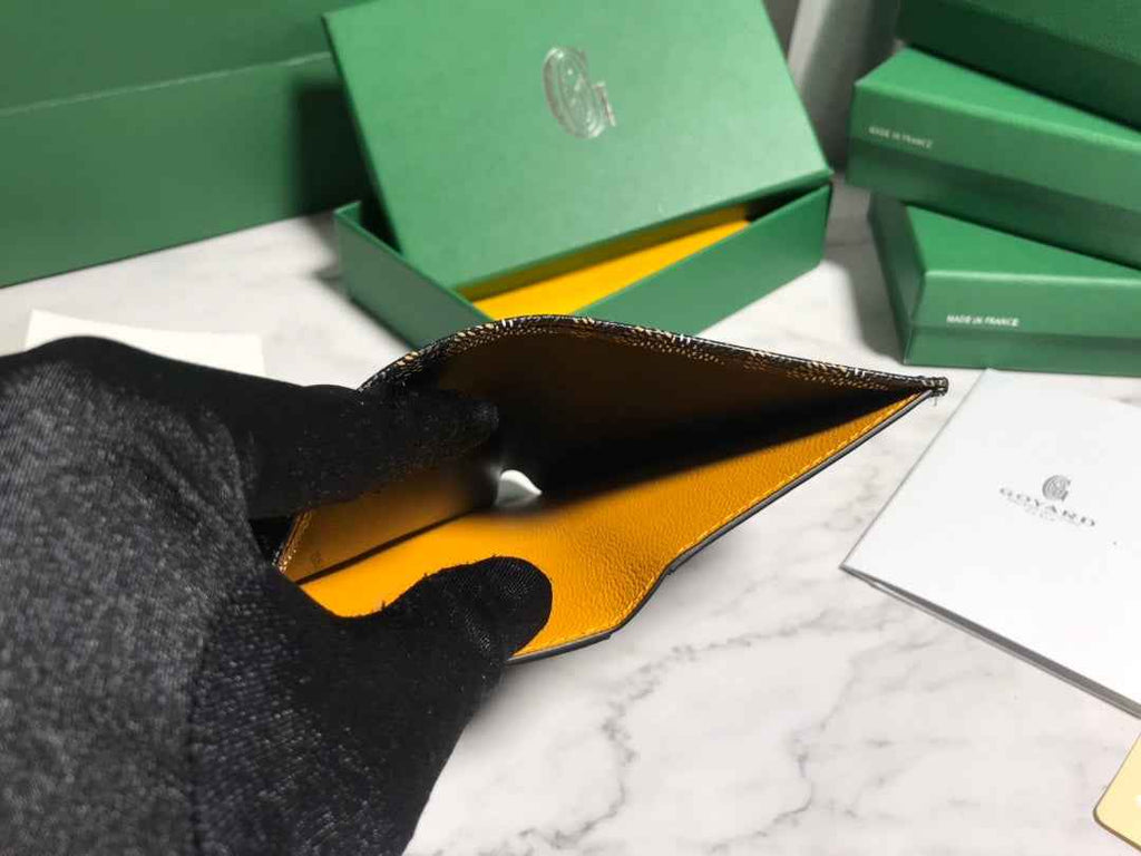 Goyard Saint-Pierre Card Wallet 5052 Calfskin Black