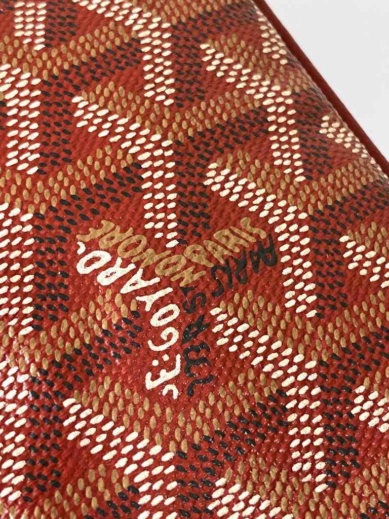 Goyard Sénat Nano Key Pouch 3317 Red Goyardine Canvas