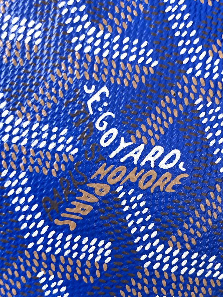 Goyard Sénat Nano Key Pouch 3317 Blue Goyardine Canvas