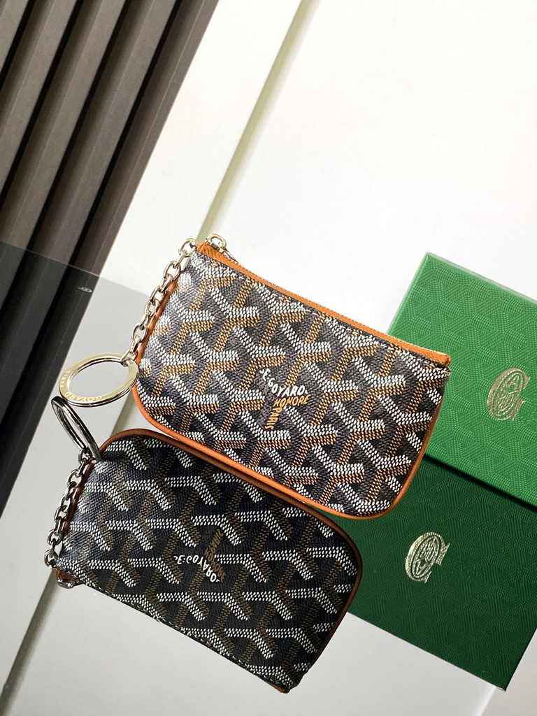 Goyard Sénat Nano Key Pouch 3317 Tan Goyardine Canvas