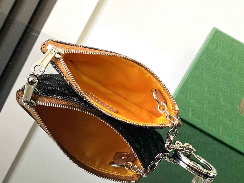 Goyard Sénat Nano Key Pouch 3317 Tan Goyardine Canvas
