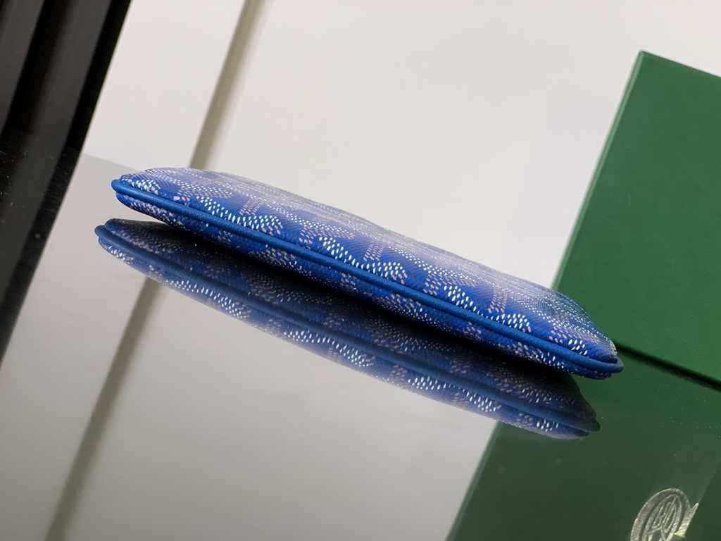 Goyard Sénat Nano Key Pouch 1061XS Blue Goyardine Canvas