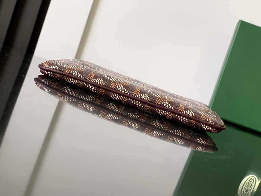 Goyard Sénat Nano Key Pouch 1061XS Wine Red Goyardine Canvas