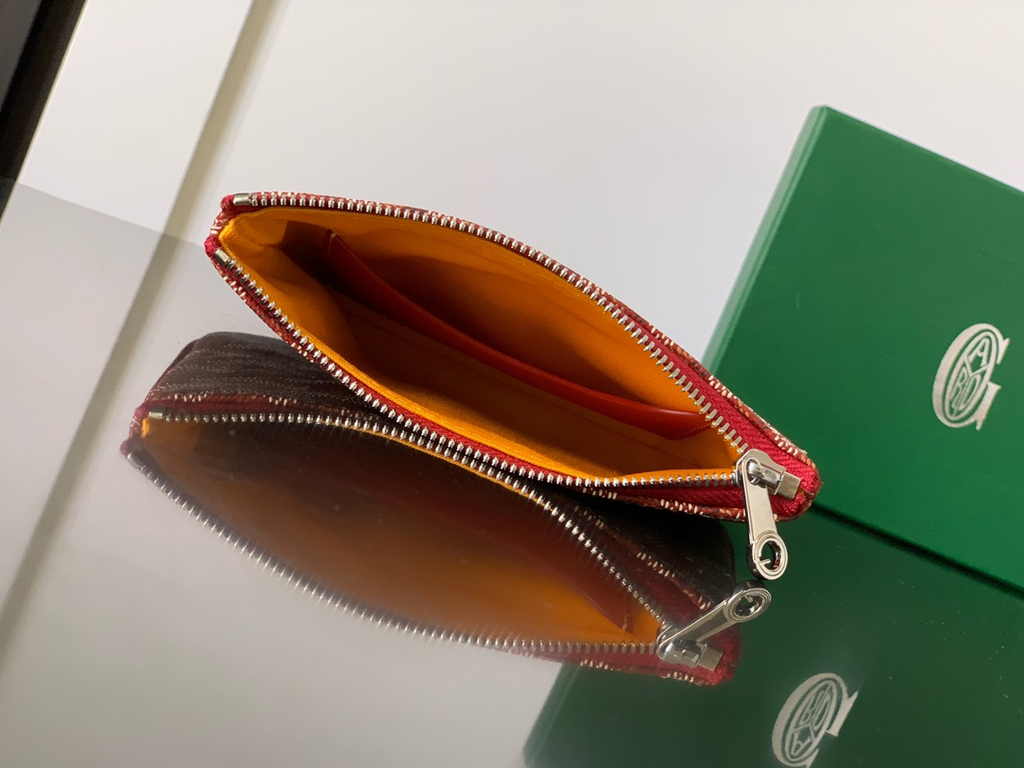 Goyard Sénat Nano Key Pouch 1061XS Orange Goyardine Canvas