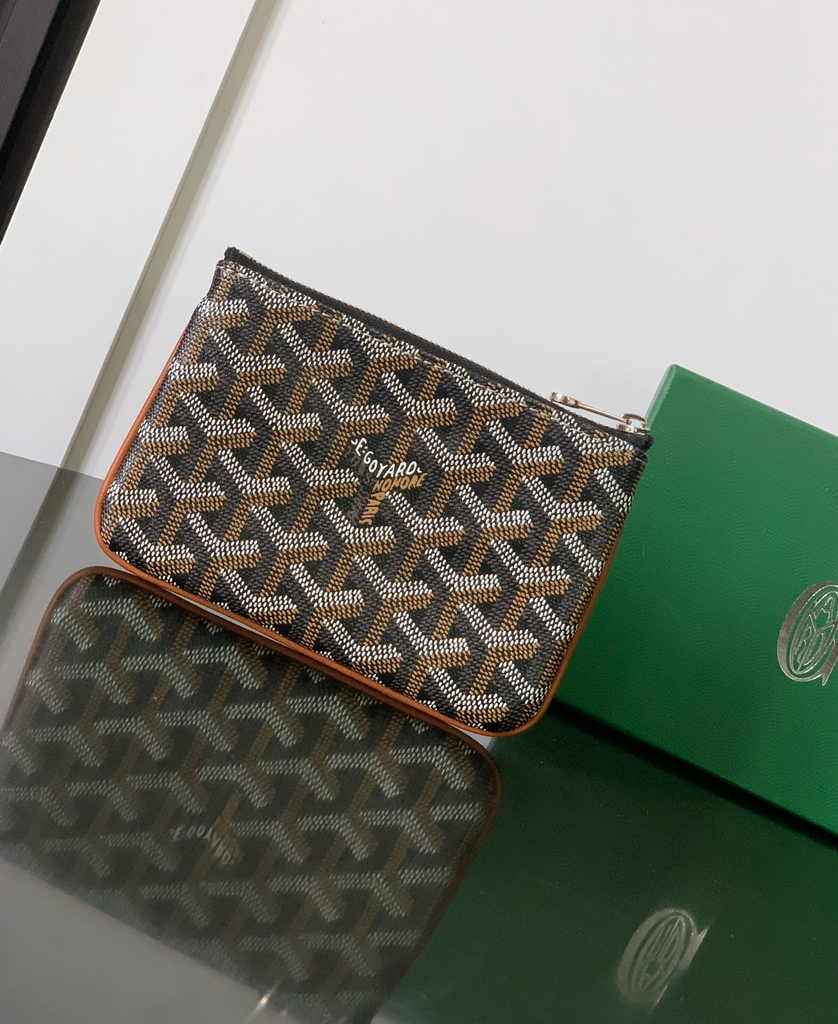 Goyard Sénat Nano Key Pouch 1061XS Brown Goyardine Canvas