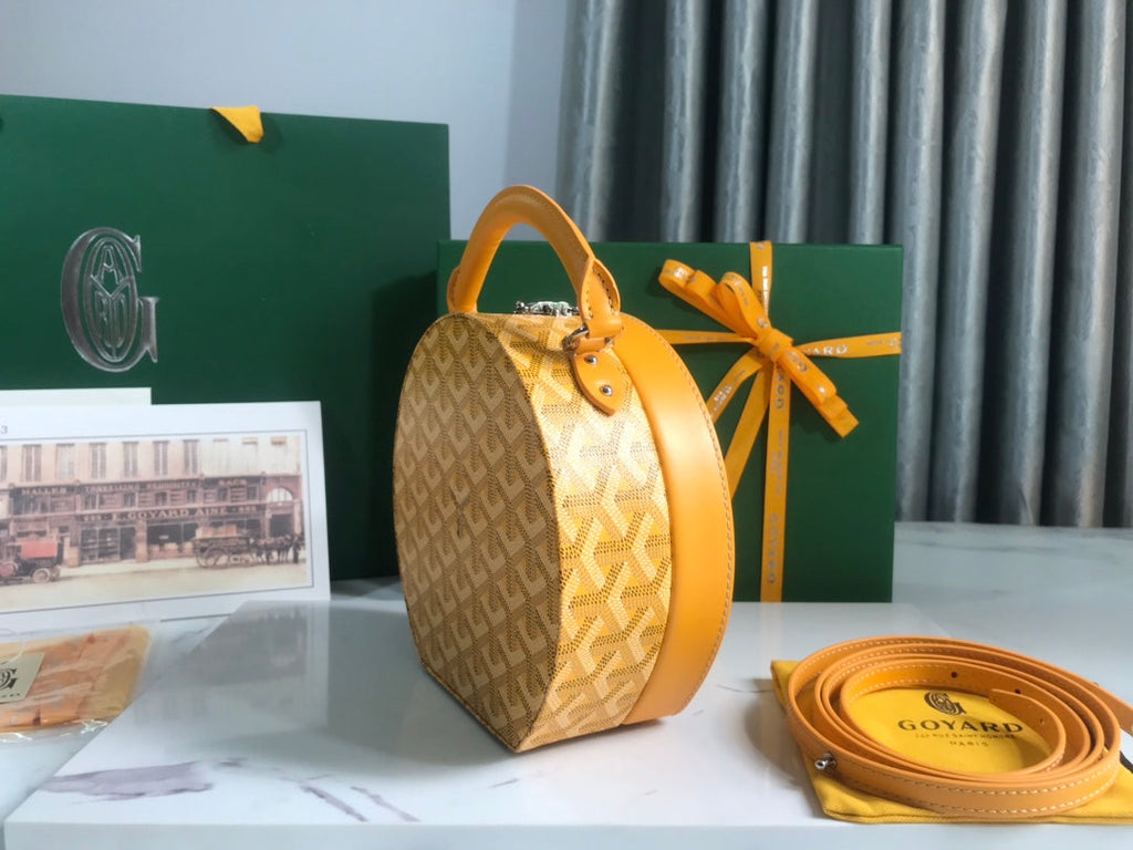 Goyard The Alto Hatbox Trunk Bag GY020381 Yellow