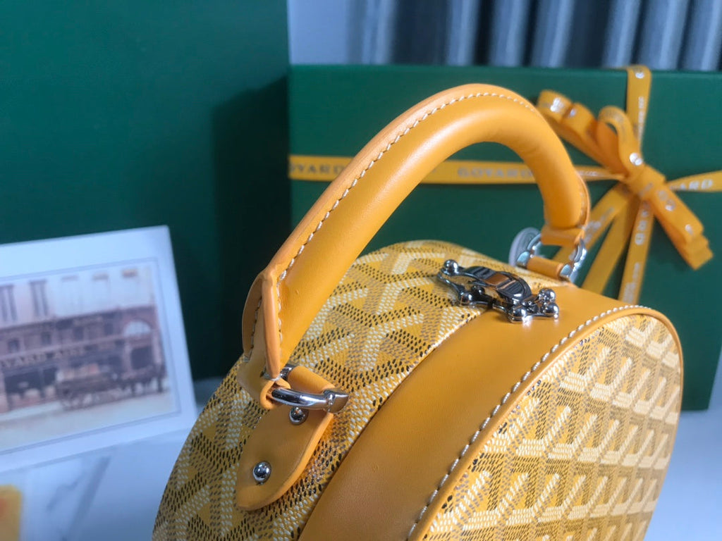 Goyard The Alto Hatbox Trunk Bag GY020381 Yellow