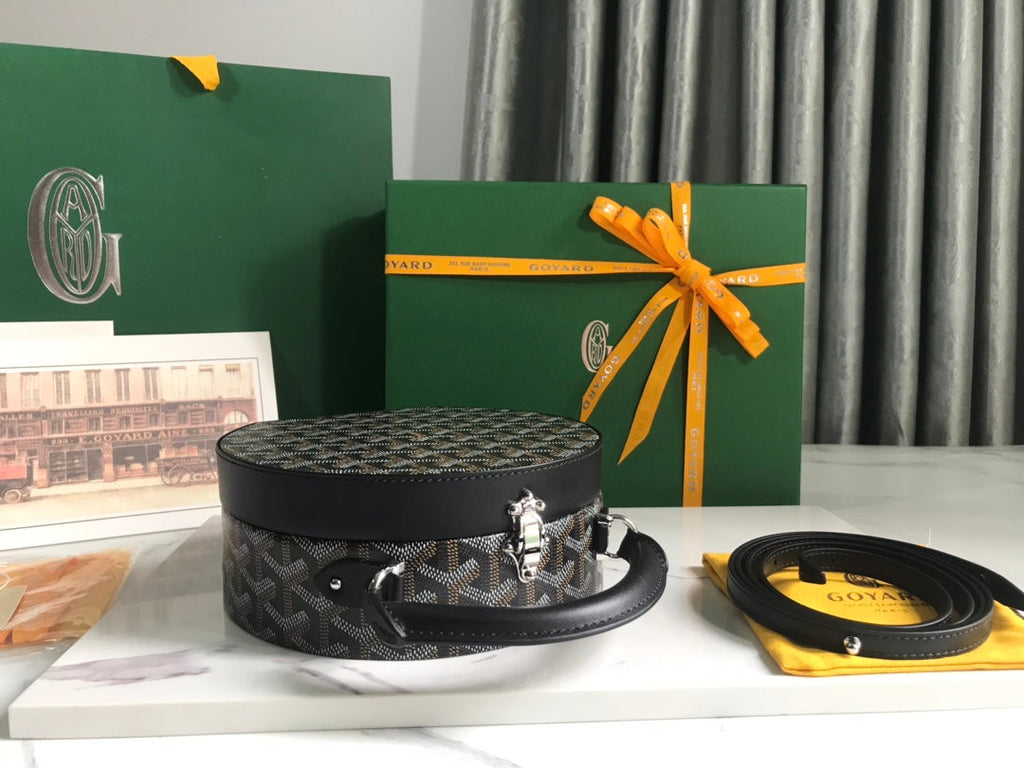 Goyard The Alto Hatbox Trunk Bag GY020381 Black