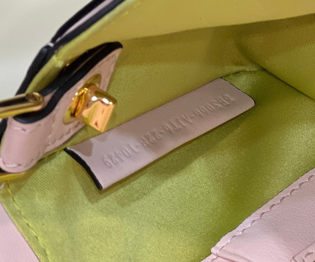 Fendi x Versace Fendace Brooch Baguette NM Bag 8BS066 Pink
