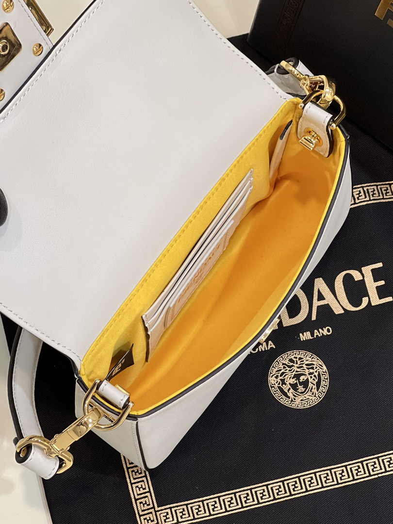 Fendi x Versace Fendace Brooch Baguette NM Bag 8BS066 Beige