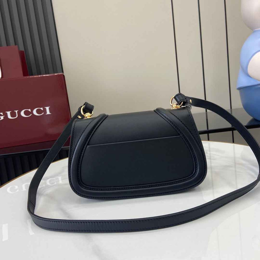 Gucci Blondie mini shoulder bag in black leather 815700