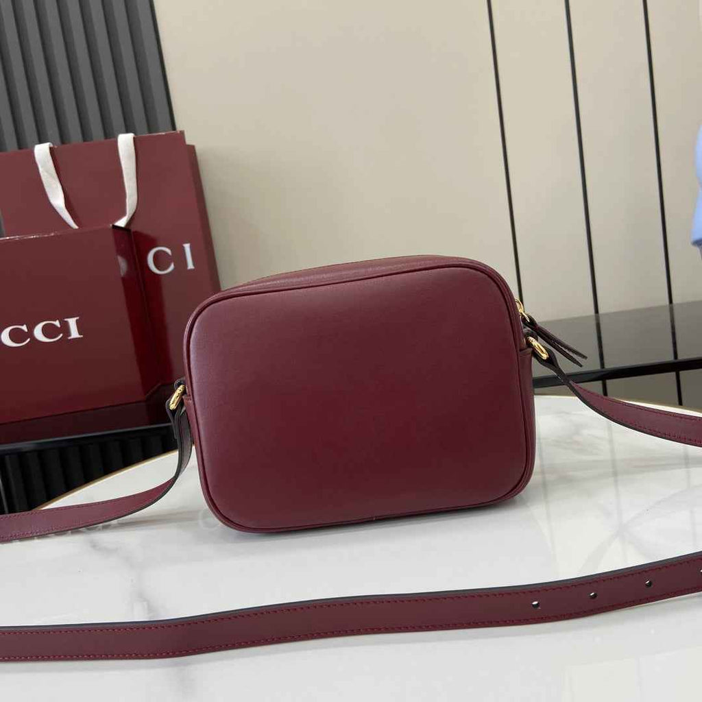 Gucci Blondie mini shoulder bag in red leather 820429