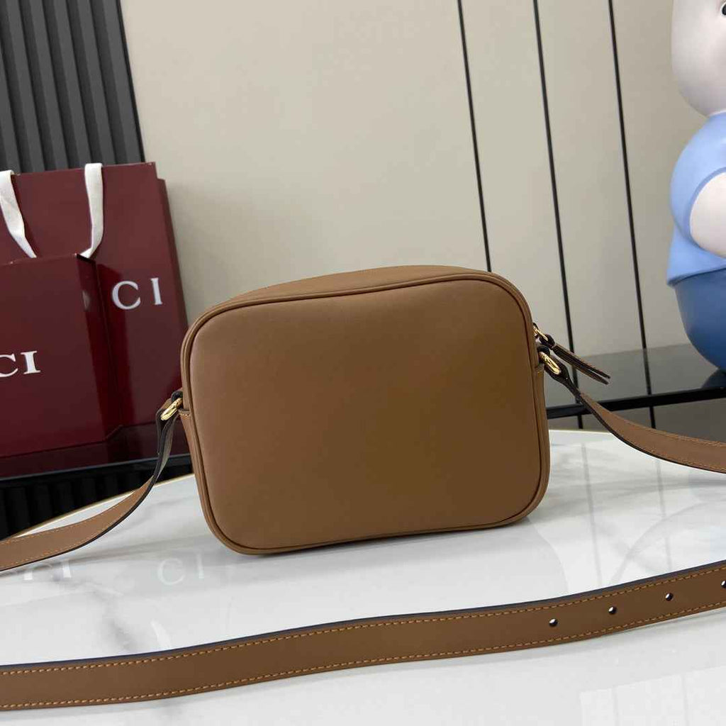 Gucci Blondie mini shoulder bag in brown leather 820429