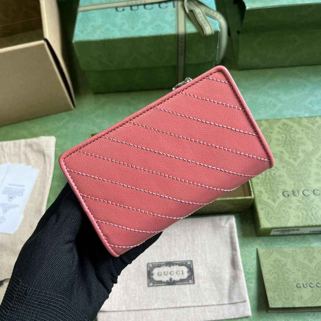 Gucci Blondie wallet 760336 in Pink leather