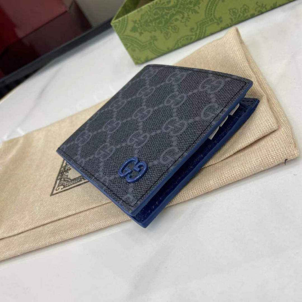 Gucci Blue interior GG bi-fold wallet 768243