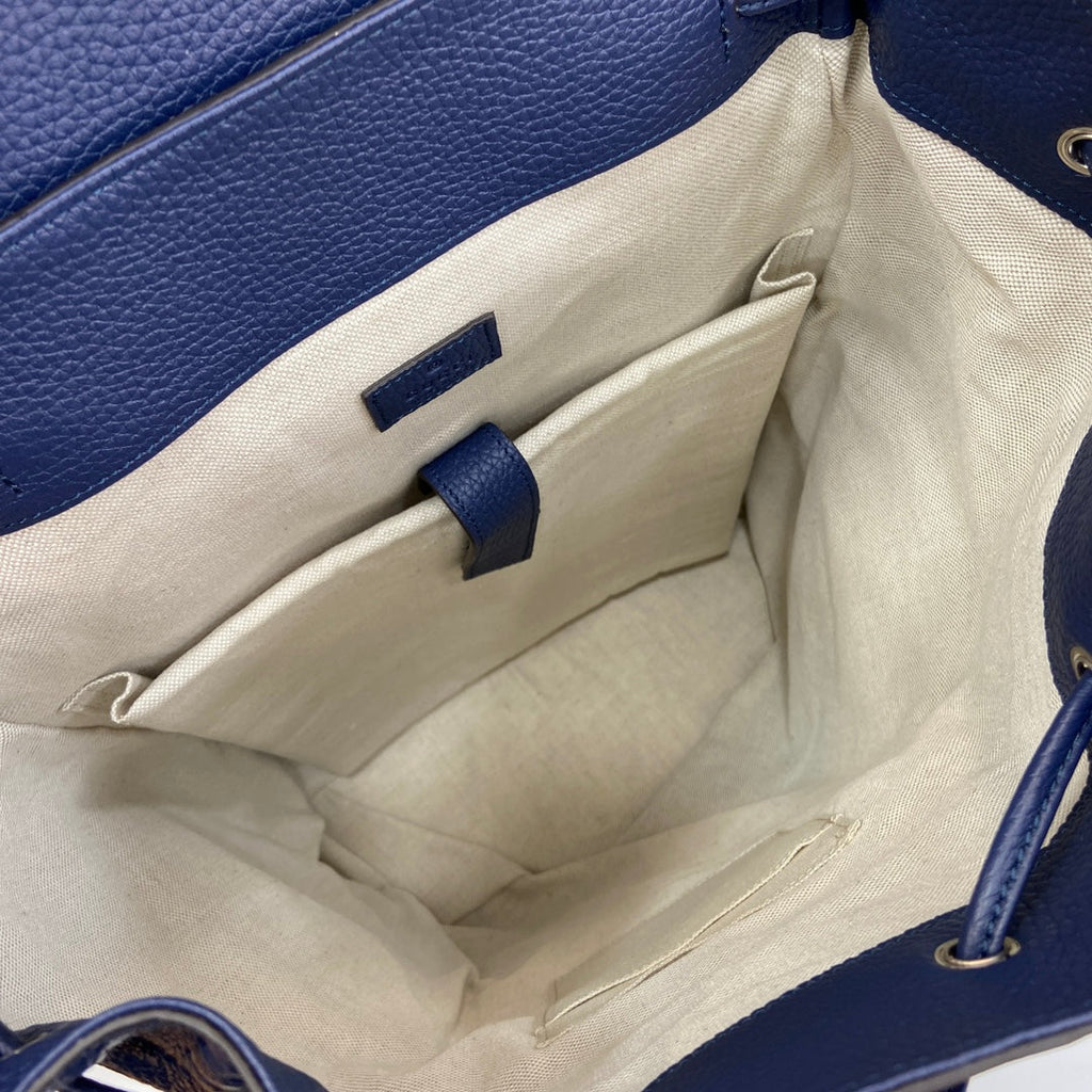 Gucci Jumbo GG backpack 625770 in Blue leather