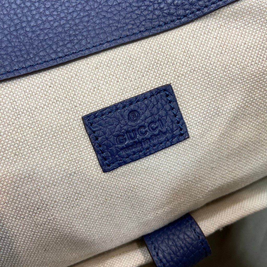 Gucci Jumbo GG backpack 625770 in Blue leather