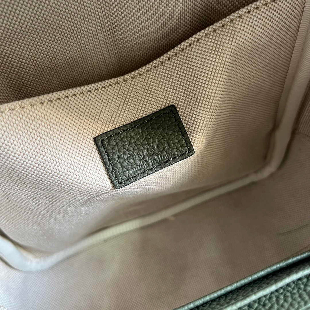 Gucci Jumbo GG crossbody bag ‎766937 in Green leather