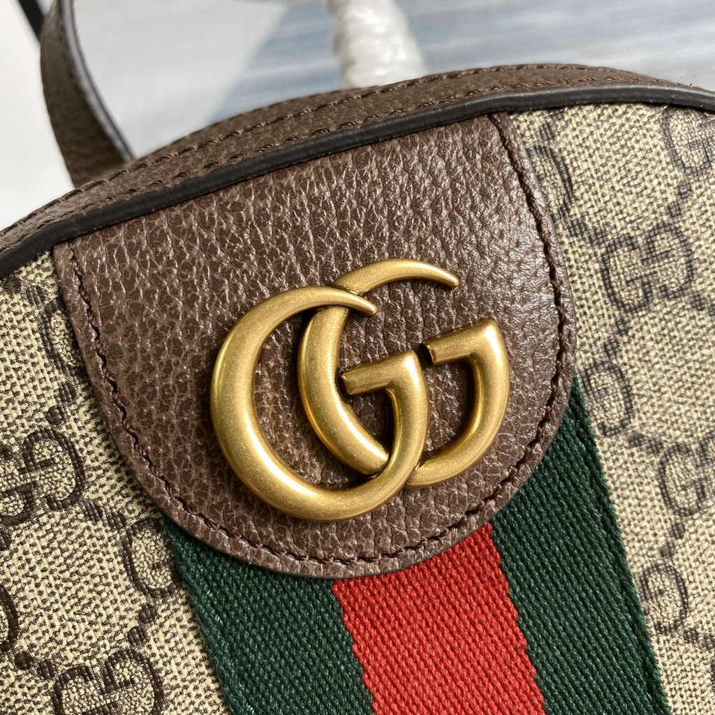 Gucci Ophidia GG small backpack 547965 in brown leather