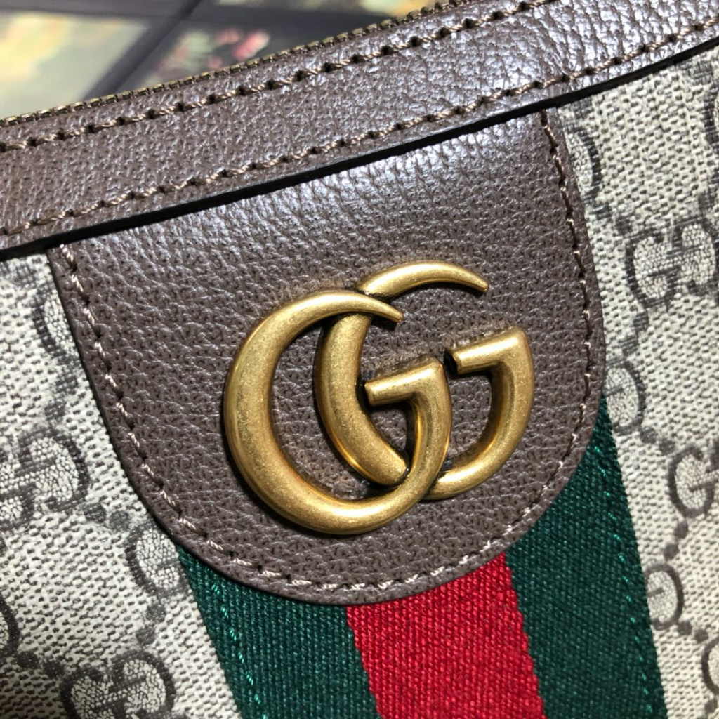 Gucci Ophidia GG small crossbody bag 598125 brown leather
