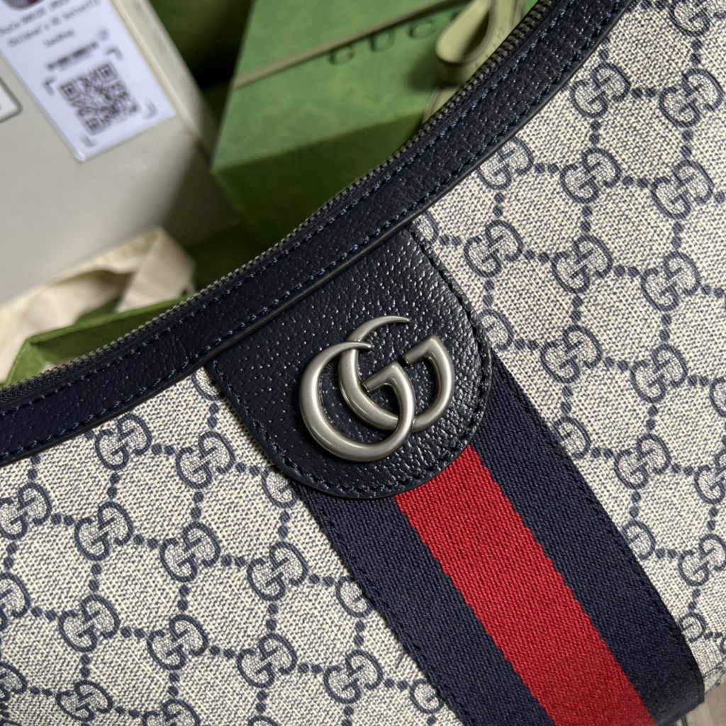 Gucci Ophidia GG small crossbody bag 598125 blue leather