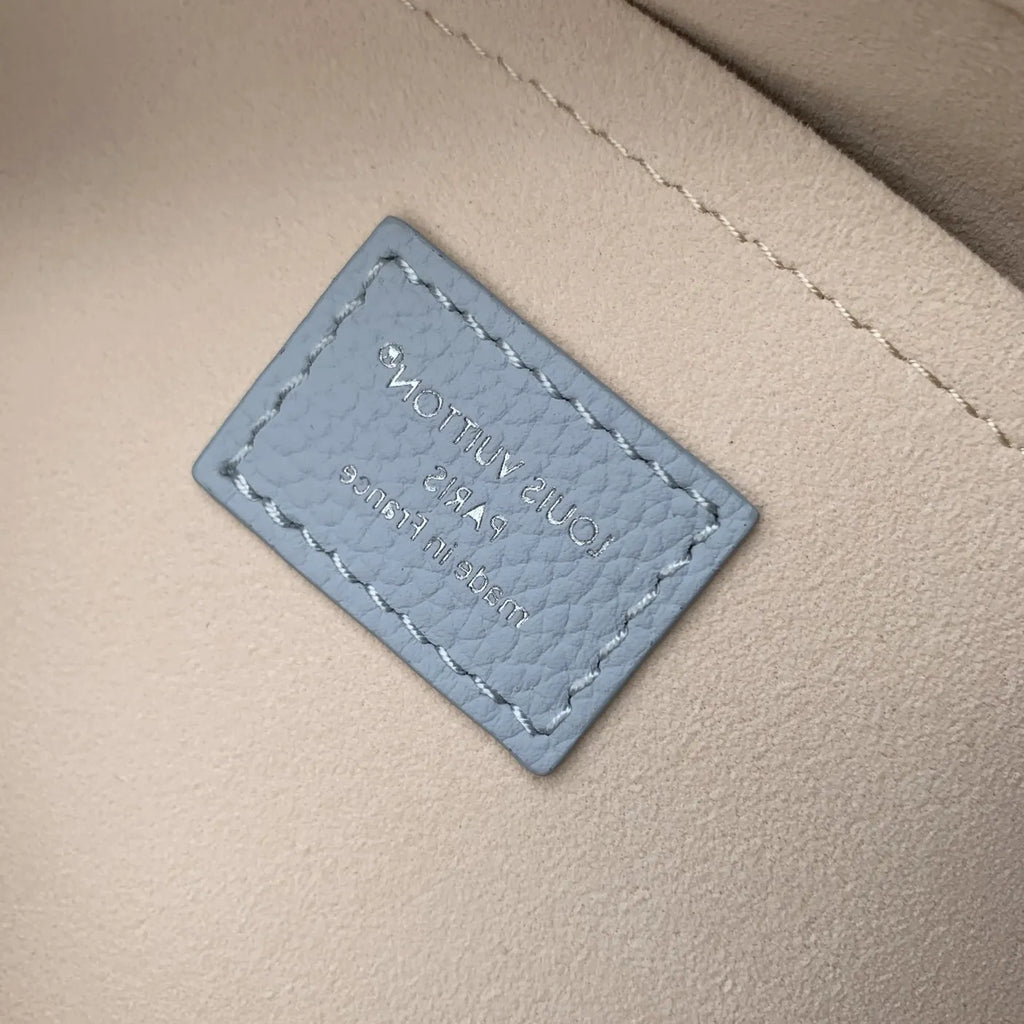 Louis Vuitton Hand It All PM Bag, M29317 Blue Olympe Perforated Mahina