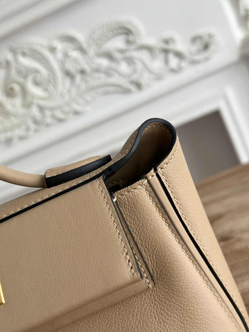 Hermès 24/24 Mini Bag Evercolor Swift Leather Gray Gold - Default Title - View 6