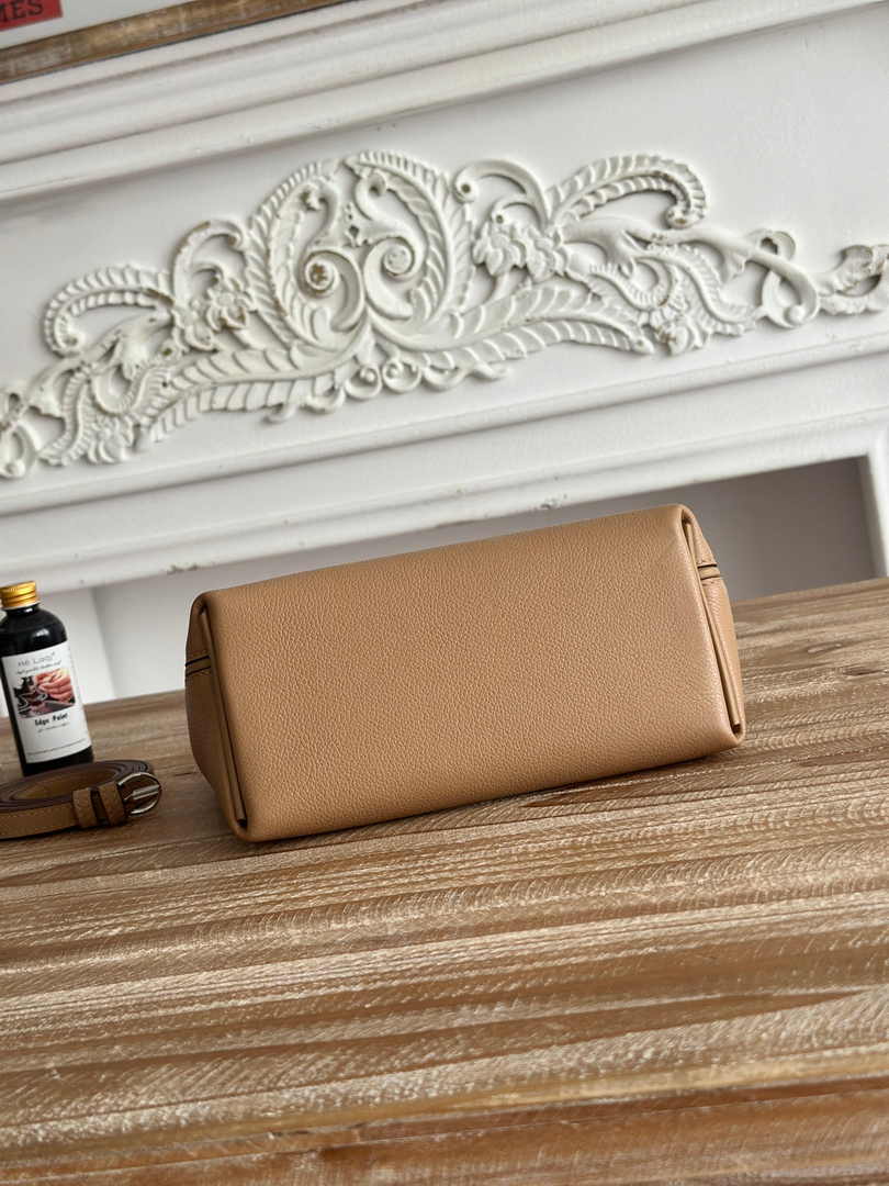 Hermès 24/24 Mini Bag Evercolor Swift Leather Apricot Silver - Default Title - View 4