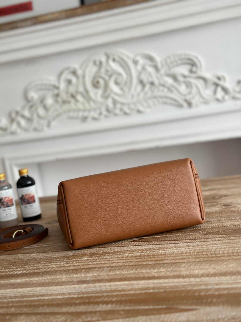 Hermès 24/24 Mini Bag Evercolor Swift Leather Brown Gold - Default Title - View 4