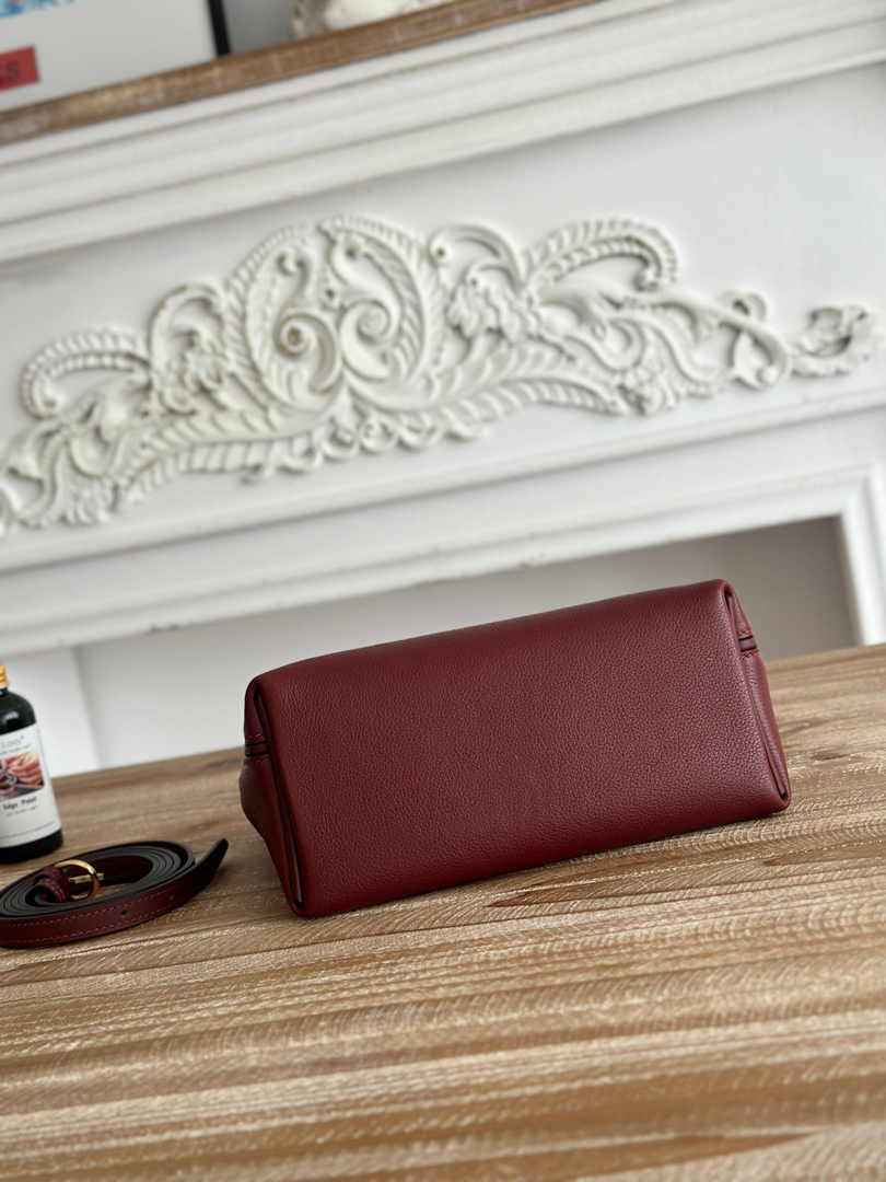 Hermès 24/24 Mini Bag Evercolor Swift Leather Wine Red Gold - Default Title - View 4