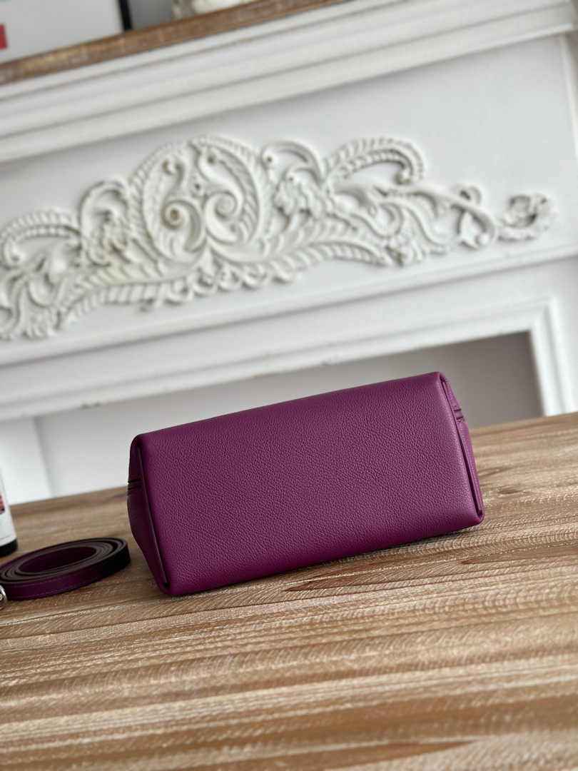 Hermès 24/24 Mini Bag Evercolor Swift Leather Purple Silver - Default Title - View 4