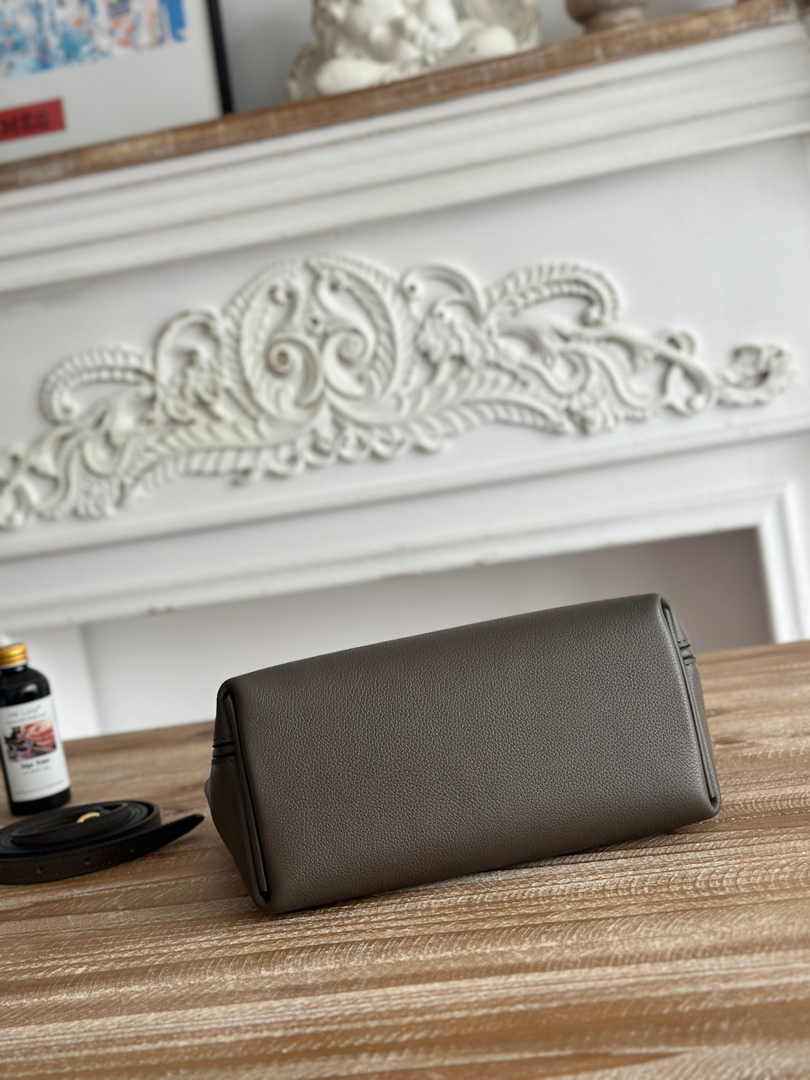 Hermès 24/24 Mini Bag Gray Evercolor Swift Leather Gold - Default Title - View 4